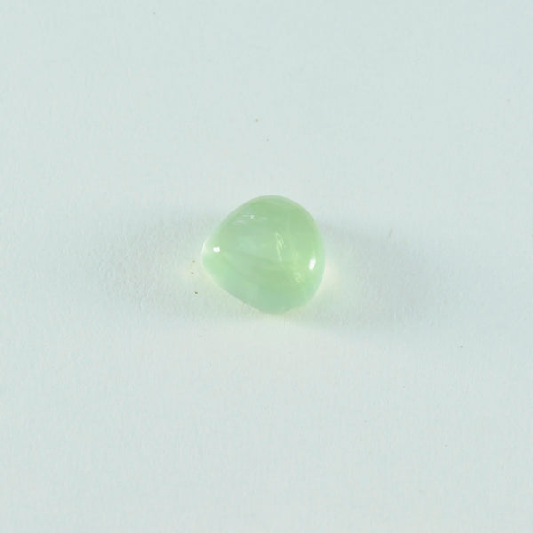 Prehnite 1PC Medium 9x9 MM Heart Cabochon Green Natural semi Precious Gems