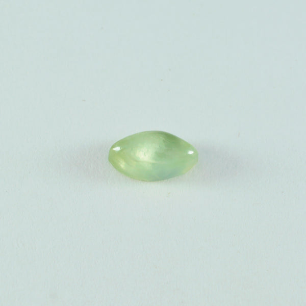 Prehnite 1PC Medium 7x14 MM Marquise  Cabochon Green Genuine semi Precious Precious Gemstone