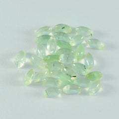 Prehnite 1PC Small 5x10 MM Marquise  Cabochon Green High Quality semi Precious Loose Gemstones