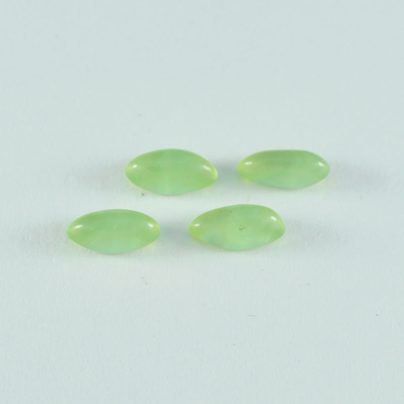 Prehnite 1PC Medium 7x14 MM Marquise  Cabochon Green Genuine semi Precious Precious Gemstone