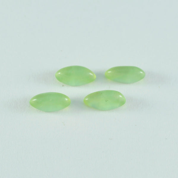 Prehnite 1PC Medium 7x14 MM Marquise  Cabochon Green Genuine semi Precious Precious Gemstone