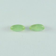 Prehnit 1PC Groß 8x16 MM Marquise Cabochon Grün Hochwertige Halbedelsteine