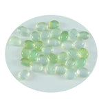 Prehnite 10PC Tiny 4x6 MM Oval Cabochon Green Lustrous semi Precious Semi Precious Gemstone