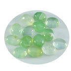 Prehnite 1PC Medium 8x10 MM Oval Cabochon Green Superior semi Precious Semi Precious Gemstone
