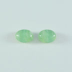 Prehnite 10PC Tiny 4x6 MM Oval Cabochon Green Lustrous semi Precious Semi Precious Gemstone
