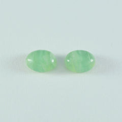 Prehnite 1PC Large 10x12 MM Oval Cabochon Green Brilliant semi Precious Loose Gems