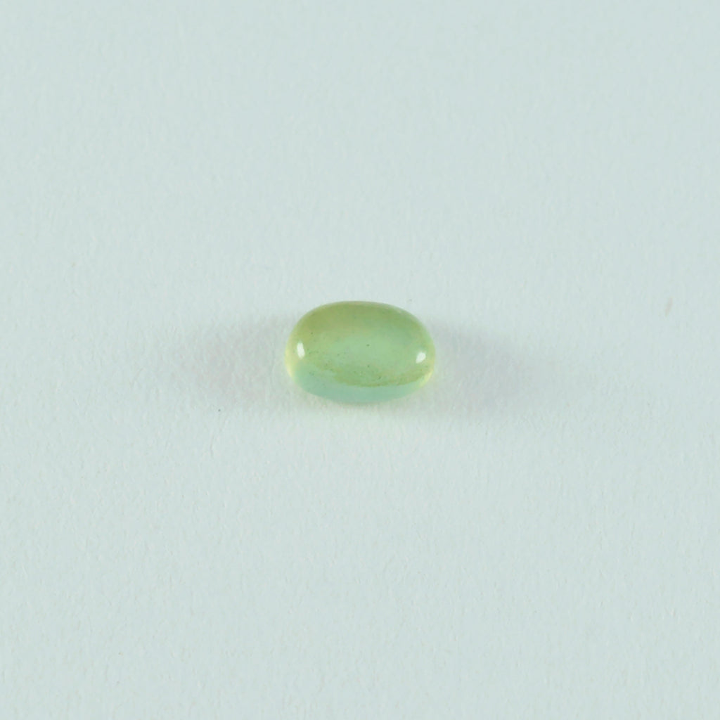Prehnite 10PC Tiny 4x6 MM Oval Cabochon Green Lustrous semi Precious Semi Precious Gemstone