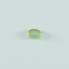 Prehnite 10PC Tiny 4x6 MM Oval Cabochon Green Lustrous semi Precious Semi Precious Gemstone