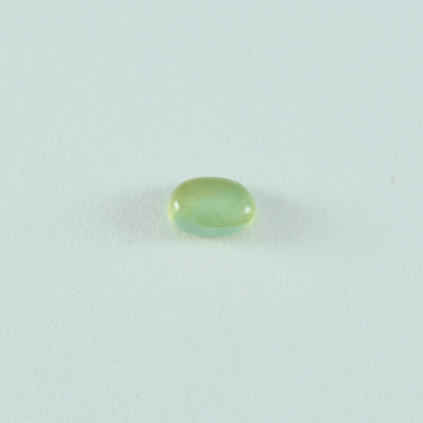 Prehnite 10PC Tiny 4x6 MM Oval Cabochon Green Lustrous semi Precious Semi Precious Gemstone