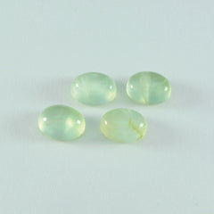 Prehnite 1PC Small 7x9 MM Oval Cabochon Green Natural semi Precious Loose Gemstone