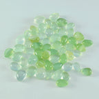 Prehnite 10PC Tiny 3x5 MM Pear Cabochon Green Natural semi Precious Loose Gemstone