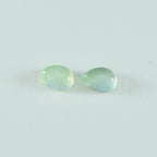Prehnite 1PC Medium 7x10 MM Pear Cabochon Green Sparkling semi Precious Loose Gemstone