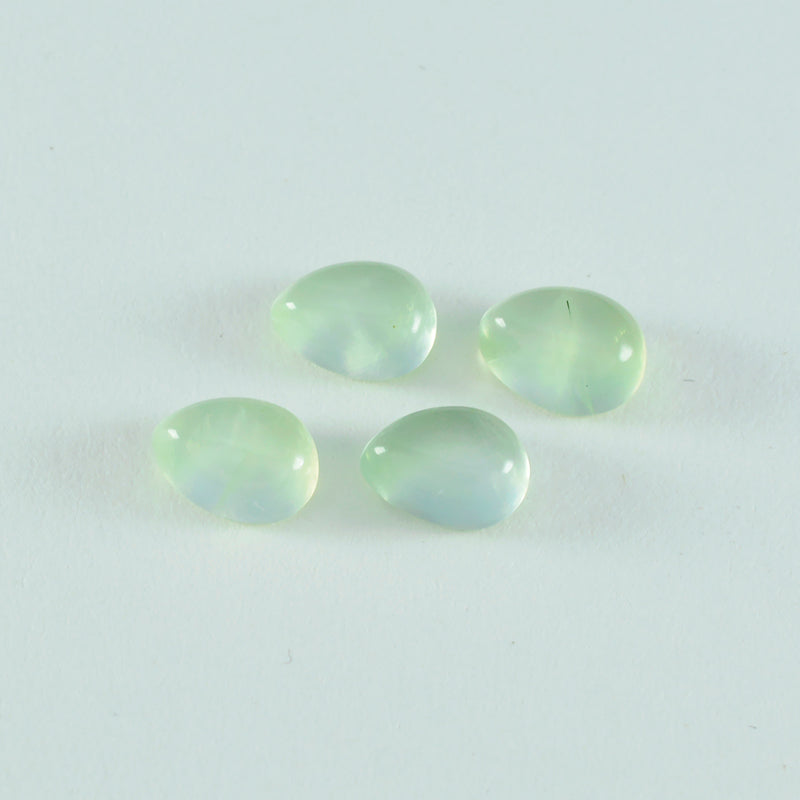 Prehnite 1PC Large 8x12 MM Pear Cabochon Green Luster semi Precious Precious Gemstone