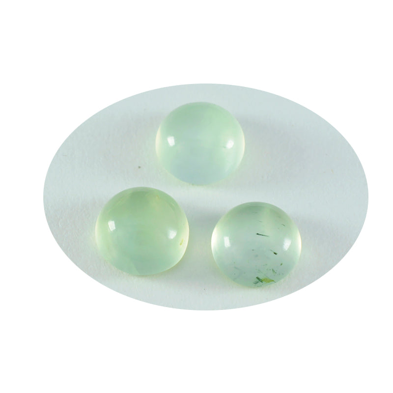 Prehnite 1PC Large 10x10 MM Round Cabochon Green Natural semi Precious Gems Secondary image