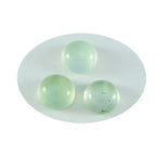 Prehnite 1PC Large 10x10 MM Round Cabochon Green Natural semi Precious Gems