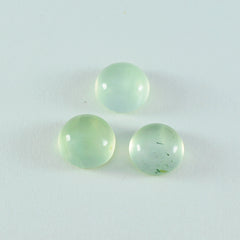 Prehnite 1PC Medium 9x9 MM Round Cabochon Green High Quality semi Precious Precious Gemstone