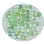 Prehnite 10PC Tiny 3x3 MM Round Cabochon Green Polished semi Precious Precious Gemstone