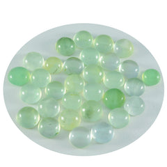 Prehnite 10PC Tiny 5x5 MM Round Cabochon Green Luster semi Precious Loose Gems
