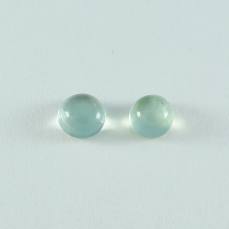 Prehnite 1PC Large 10x10 MM Round Cabochon Green Natural semi Precious Gems