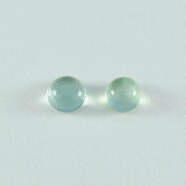 Prehnite 1PC Large 10x10 MM Round Cabochon Green Natural semi Precious Gems