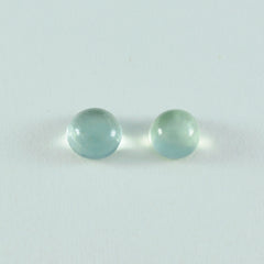 Prehnite 1PC Large 10x10 MM Round Cabochon Green Natural semi Precious Gems