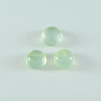 Prehnite 10PC Tiny 3x3 MM Round Cabochon Green Polished semi Precious Precious Gemstone
