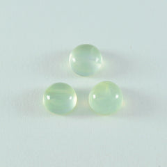 Prehnite 1PC Large 11x11 MM Round Cabochon Green Genuine semi Precious Loose Gems