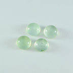 Prehnite 1PC Small 8x8 MM Round Cabochon Green Fine semi Precious Semi Precious Gemstone