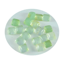 Prehnite 1PC Large 10x10 MM Square Cabochon Green Shine semi Precious Precious Gemstone