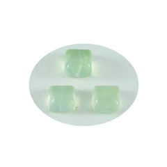 Prehnite 10PC Tiny 5x5 MM Square Cabochon Green Sparkling semi Precious Gems