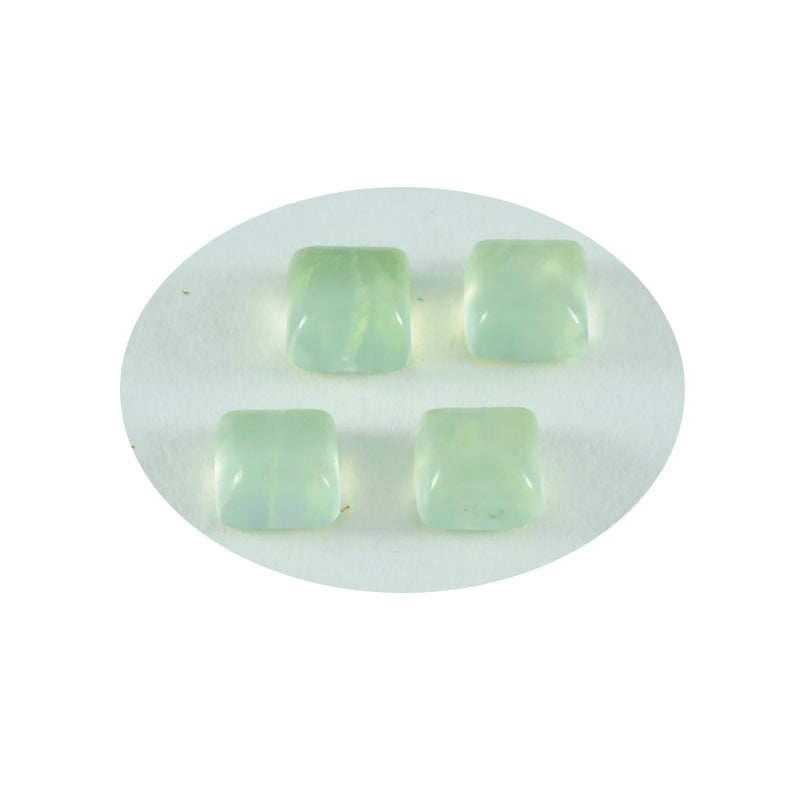 Prehnite 1PC Tiny 6x6 MM Square Cabochon Green Polished semi Precious Loose Gems Secundaire afbeelding