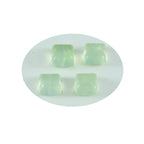 Prehnite 1PC Tiny 6x6 MM Square Cabochon Green Polished semi Precious Loose Gems
