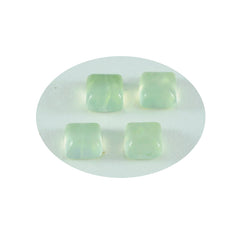 Prehnite 1PC Tiny 6x6 MM Square Cabochon Green Polished semi Precious Loose Gems