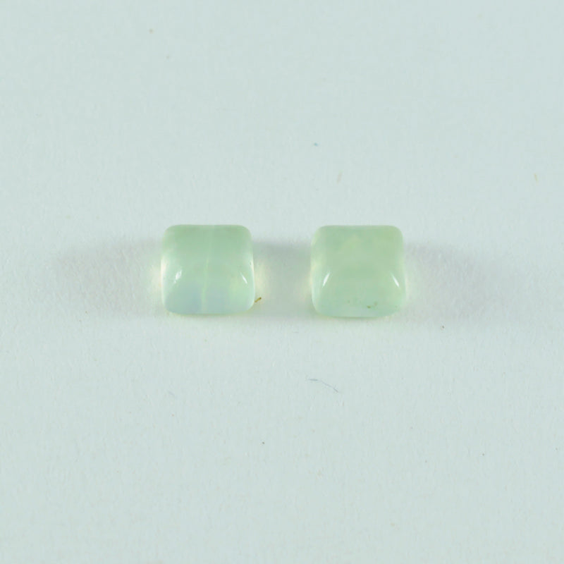 Prehnite 1PC Large 10x10 MM Square Cabochon Green Shine semi Precious Precious Gemstone