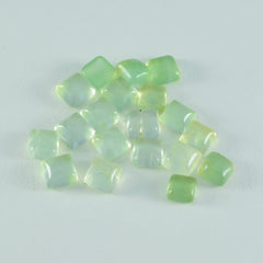 Prehnite 1PC Tiny 6x6 MM Square Cabochon Green Polished semi Precious Loose Gems