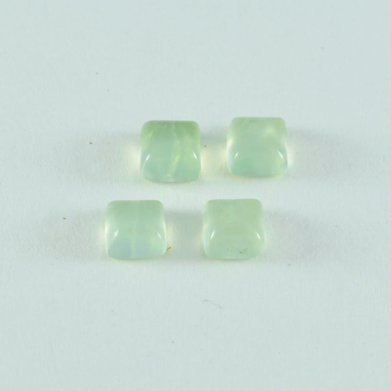 Prehnite 1PC Small 7x7 MM Square Cabochon Green Splendid semi Precious Loose Gemstone