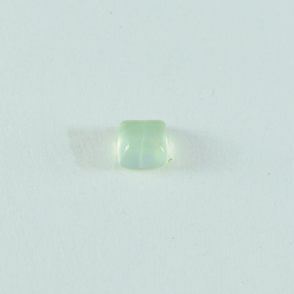 Prehnite 1PC Small 8x8 MM Square Cabochon Green Luster semi Precious Loose Gemstones