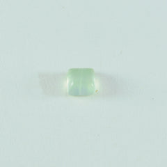 Prehnite 1PC Small 8x8 MM Square Cabochon Green Luster semi Precious Loose Gemstones