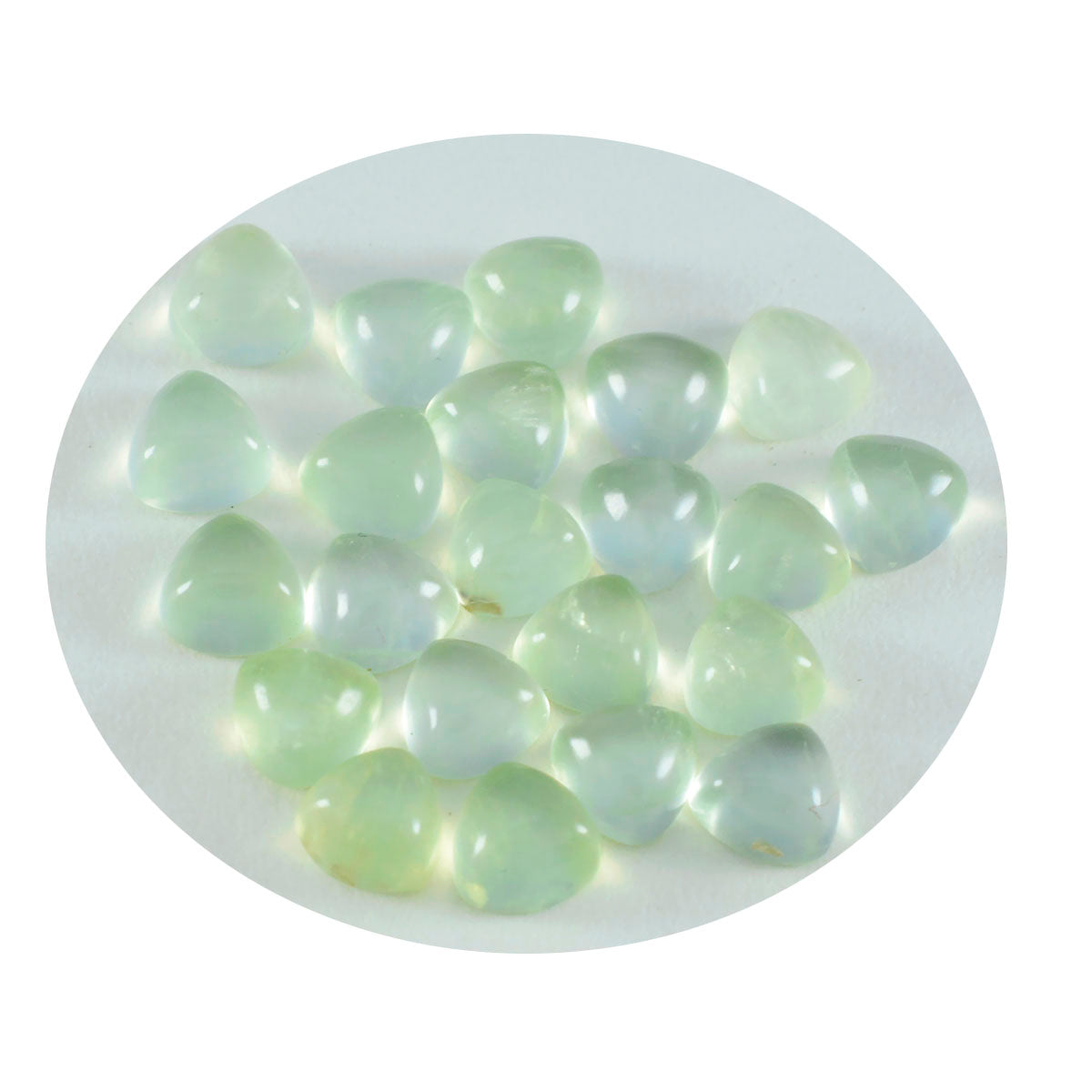 Prehnit 10PC Winzige 5x5 MM Dreieck Cabochon Grün Echte Halbedelsteine Lose Edelsteine Zweitbild