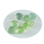 Prehnite 1PC Medium 9x9 MM Triangle Cabochon Green Brilliant semi Precious Loose Gems