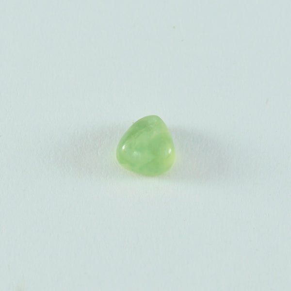 Prehnite 1PC Large 10x10 MM Triangle Cabochon Green Sparkling semi Precious Loose Gemstone