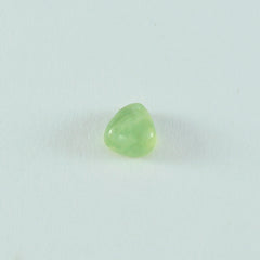 Prehnite 1PC Large 11x11 MM Triangle Cabochon Green Polished semi Precious Loose Gemstones