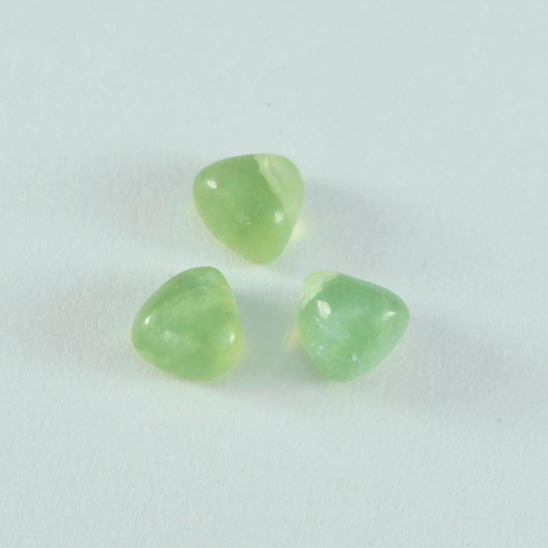 Prehnite 10PC Tiny 4x4 MM Triangle Cabochon Green Natural semi Precious Loose Gemstone