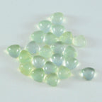 Prehnite 10PC Tiny 4x4 MM Triangle Cabochon Green Natural semi Precious Loose Gemstone