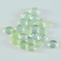 Prehnite 10PC Tiny 4x4 MM Triangle Cabochon Green Natural semi Precious Loose Gemstone