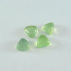 Prehnite 1PC Small 7x7 MM Triangle Cabochon Green Pure semi Precious Precious Gemstone