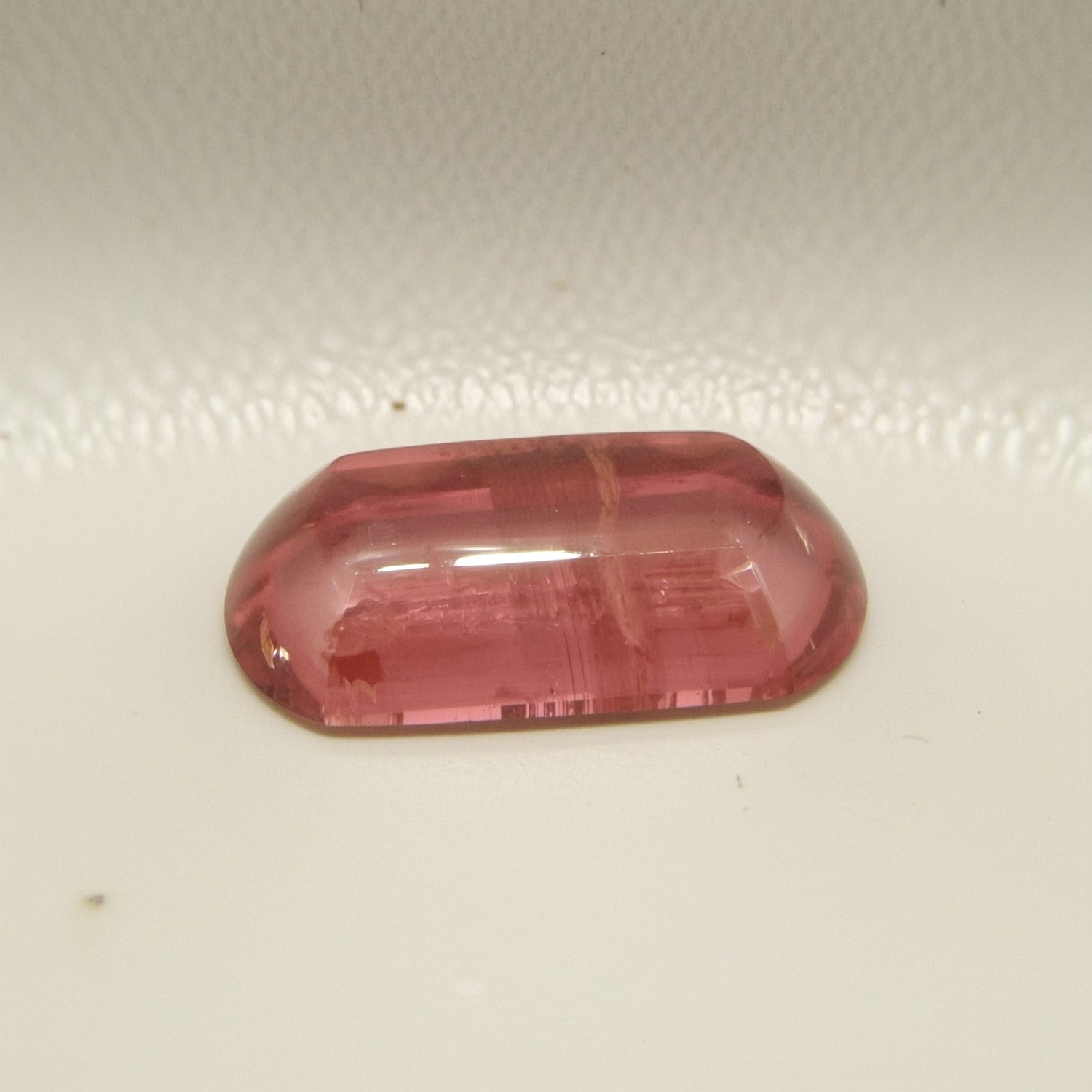 Pink Tourmaline 1PC Large 8x16 MM Baguette Cabochon Pink Sparkling semi Precious Gems Sekundär produktbild