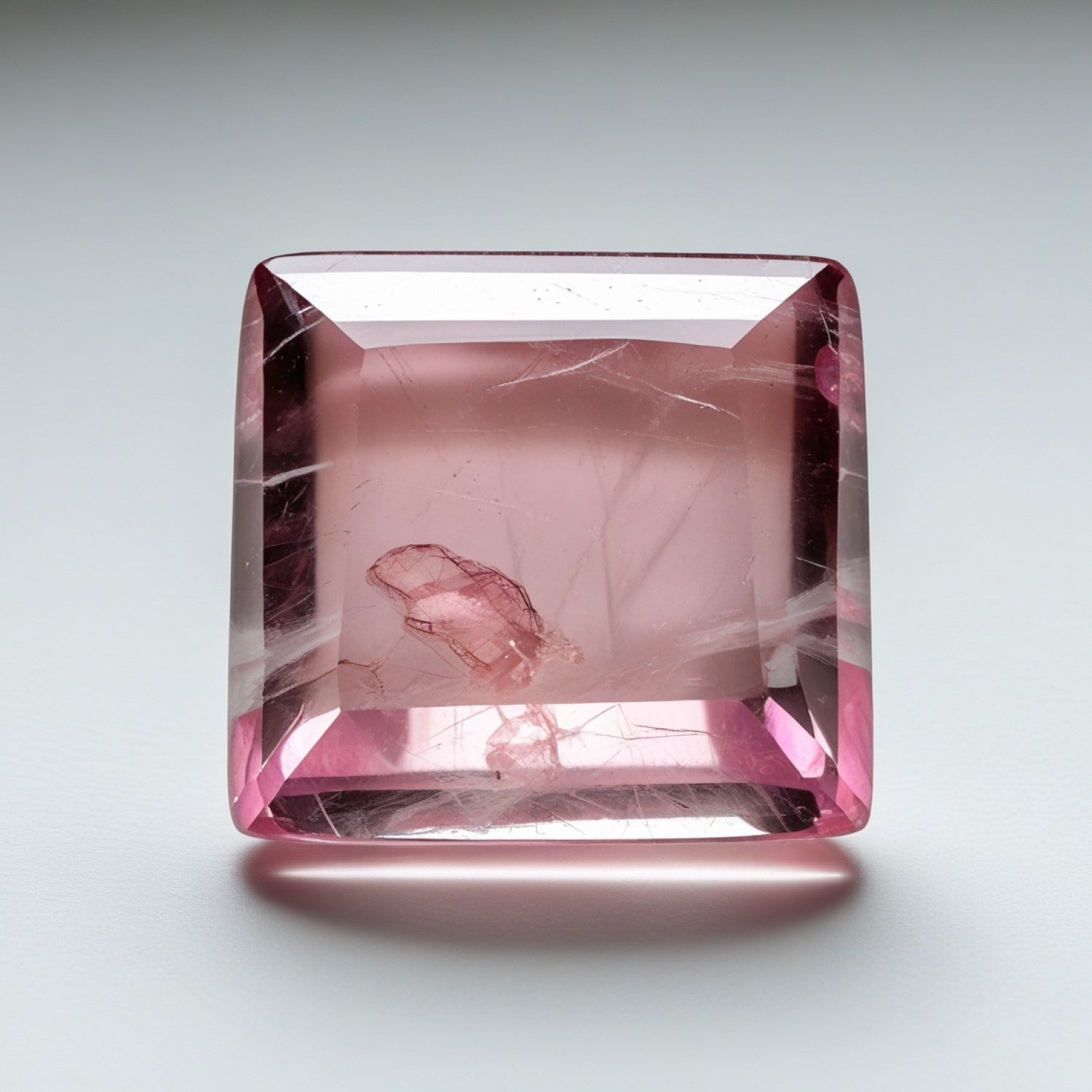 Pink Tourmaline 1PC Large 10x10 MM Cushion Cabochon Pink Shine semi Precious Loose Gemstones