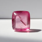 Pink Tourmaline 1PC Large 11x11 MM Cushion Cabochon Pink Fine semi Precious Semi Precious Gemstone