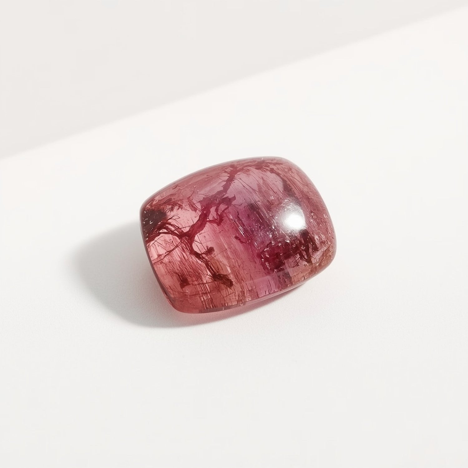 Pink Tourmaline 10PC Tiny 4x4 MM Cushion Cabochon Pink Brilliant semi Precious Loose Gemstones Main image